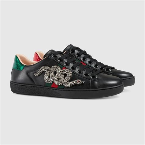 gucci embroidered sneakers women's